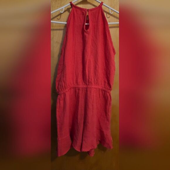 BCBG Girls one sleeveless piece romper shorts M Pink * - Picture 2 of 5